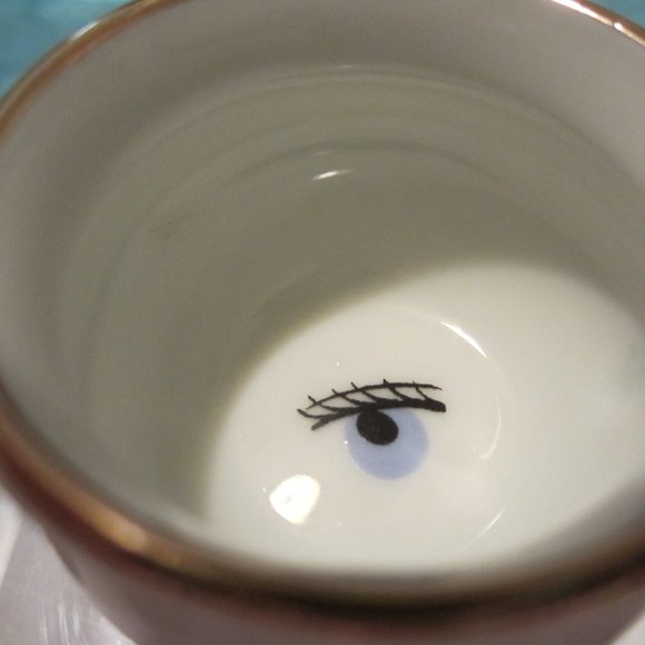 Vintage Limoge mini "Bonne Nuit" cup w/ "eye" - Picture 3 of 5